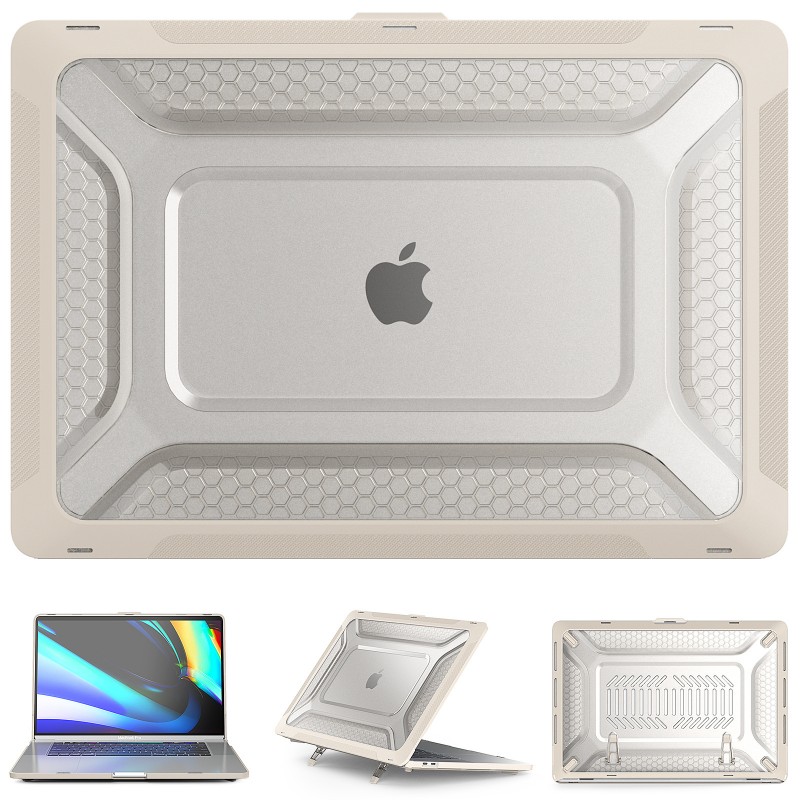 Apple Laptop Protective Case with Cooling PC Stand, Anti-Drop, and Matte Finish